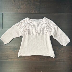 Chateau de Sable Blush Pink Nordic Knit Sweater 4T
